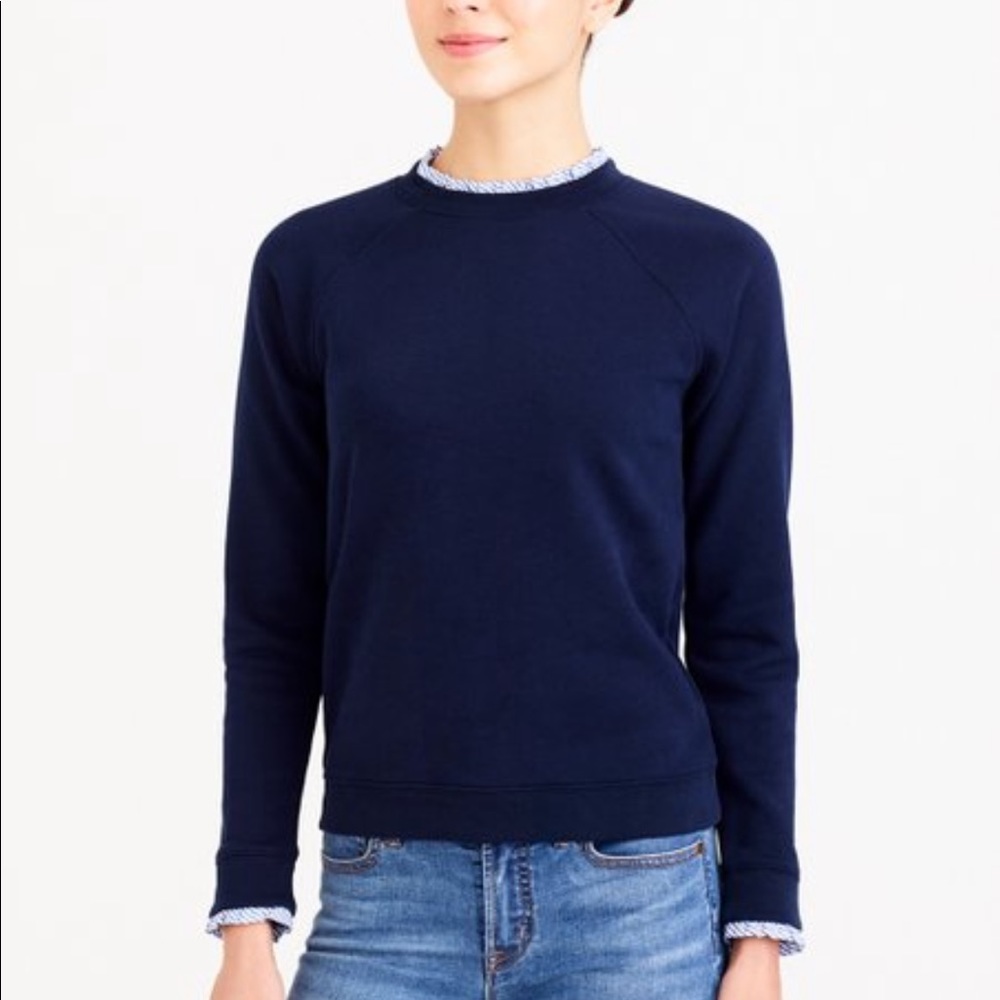 J.Crew Ruffle Sweatshirt